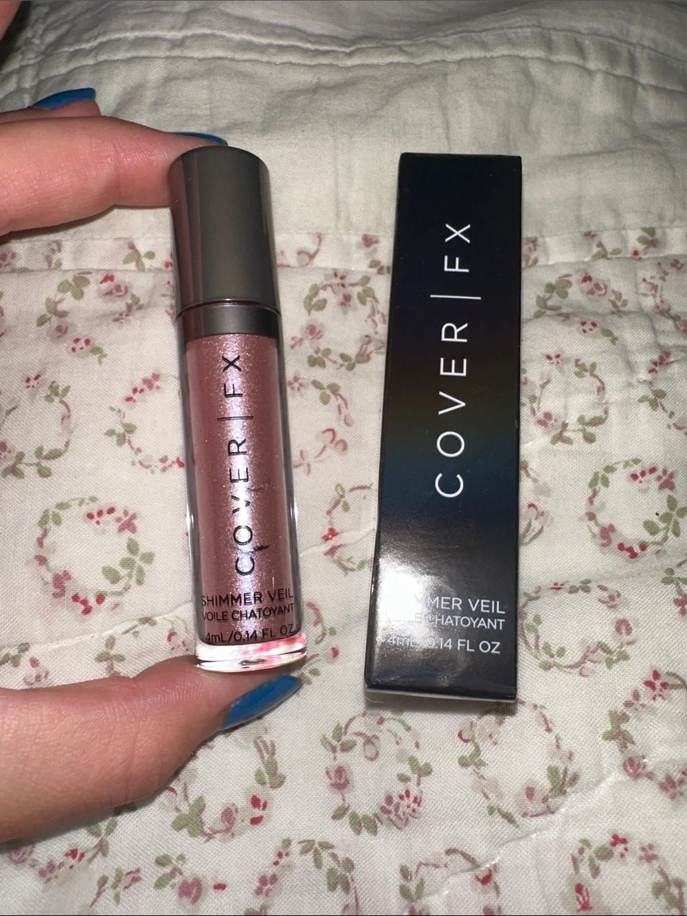 COVER FX Shimmer Veil Liquid Eyeshadow - Rose Pink Shimmer